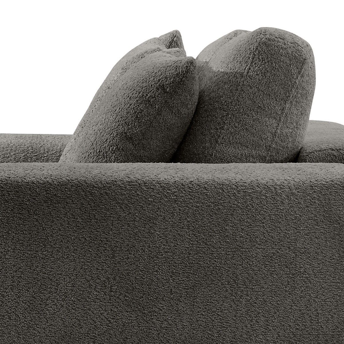 3-SITZER SOFA - Anthrazit, Textil (243/92/103cm) - home24