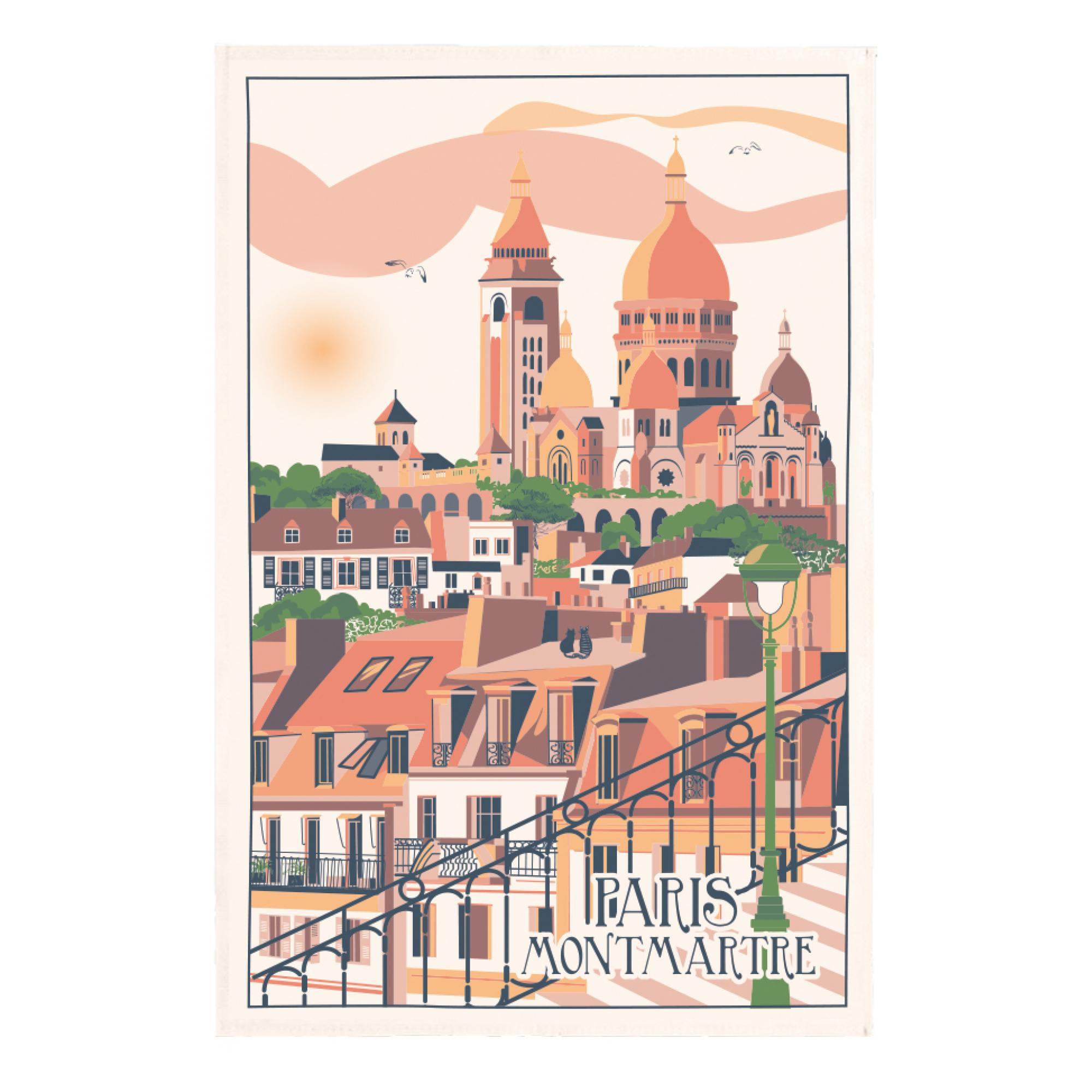 GESCHIRRTUCH Village Montmartre ekrü 48 x 72 cm - Weiß, Textil (48/72cm) - Winkler