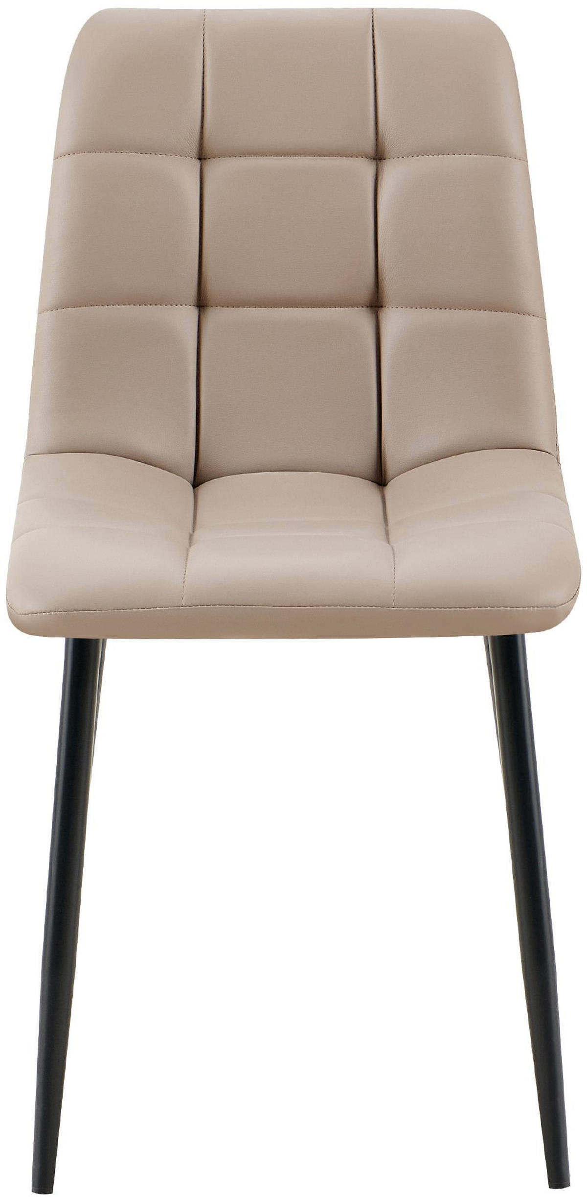 ESSZIMMERSTUHL 4er Set Fanor Kunstleder Taupe Wohnzimmerstuhl - Taupe, Leder (45/84/55cm) - DELUKE