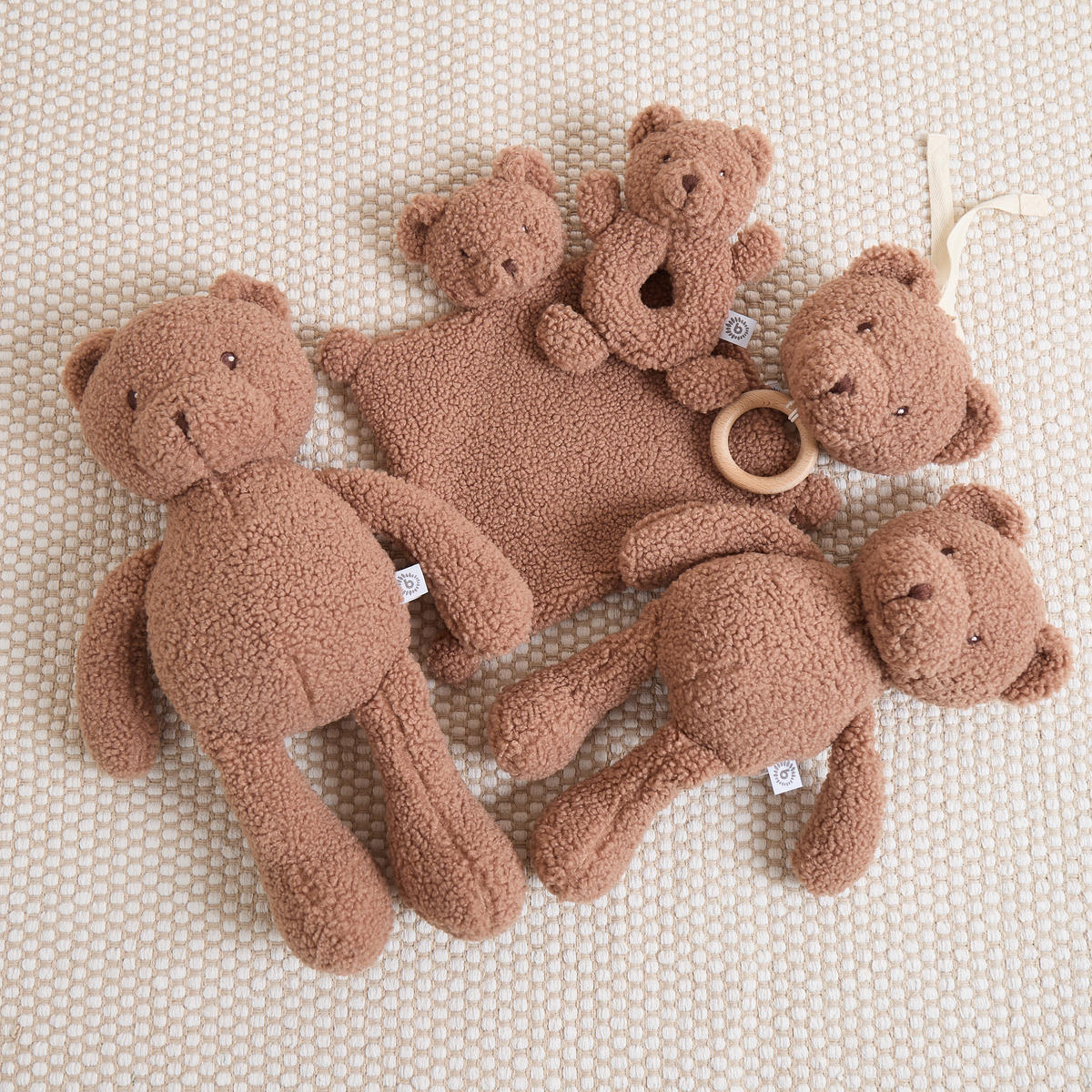 MUSIKSPIELUHR Bär - ab Geburt - Braun, Textil (16/30cm) - Bieco Spielwaren