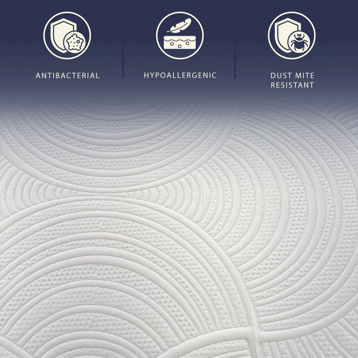 MATRATZE 140x200 Memory Foam Breeze und Taschenfedern | Höhe 30 cm | Abnehmbarer Bezug, Hypoallergen und Atmungsaktiv - Weiß, Textil (140/200cm) - The White Stone