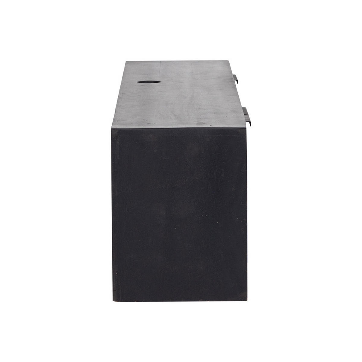 TV-MÖBEL schwebend aus Mangoholz 160cm, schwarz - Schwarz, Metall (160/40/30cm) - Giga Meubel