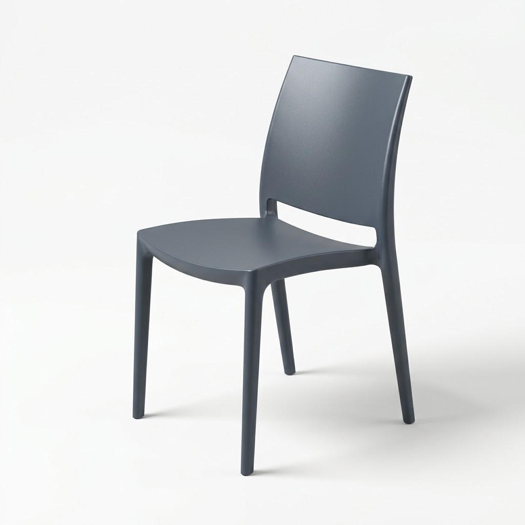 Légia Home Stuhl Dunkelgrau, Anthrazit 45x81x50 cm
