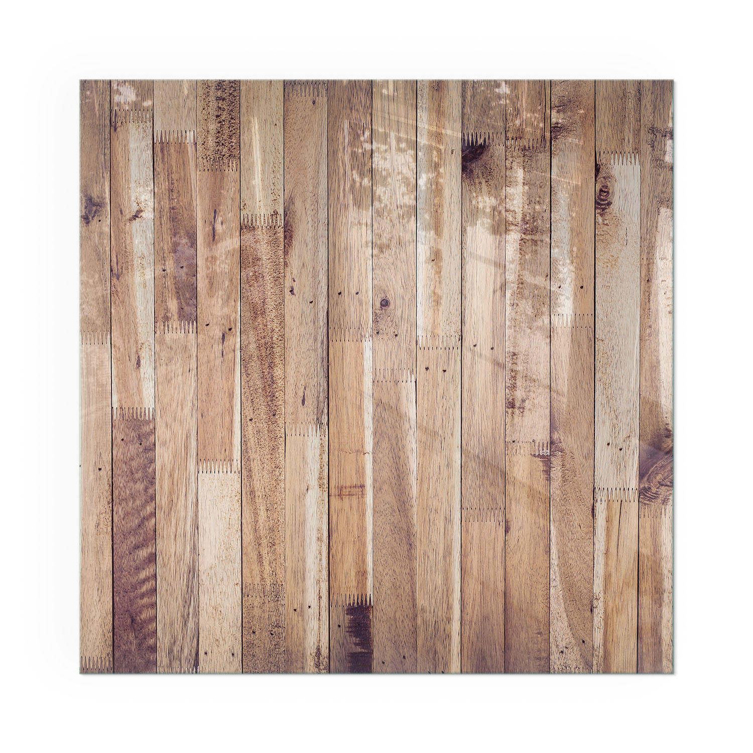 GLASPLATTE für Kamin 60x60 cm - Braun, Glas (60/60/0.4cm) - TULUP