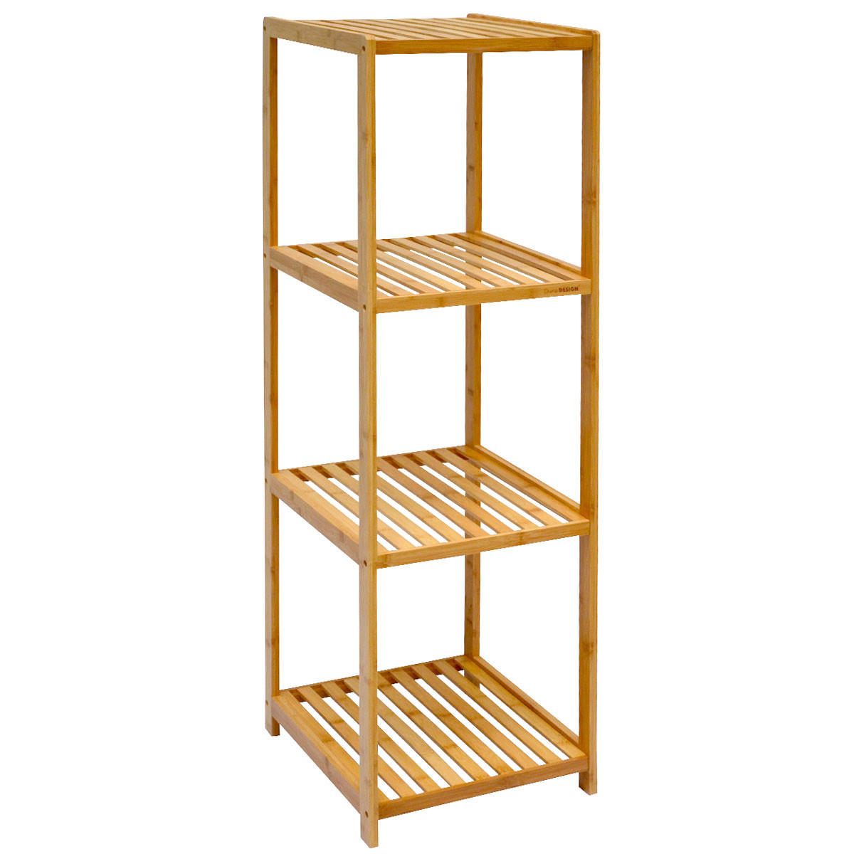 BADREGAL 38x39,5x124,5 cm mit 4 Fächern - Braun, Holz (39.5/124.5/38cm) - Dunedesign