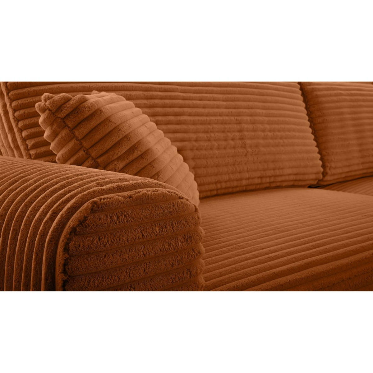 ECKSCHLAFSOFA Harmonia Ziegelrot rechts - Schwarz/Dunkelrot, Textil (297/169cm) - Beautysofa
