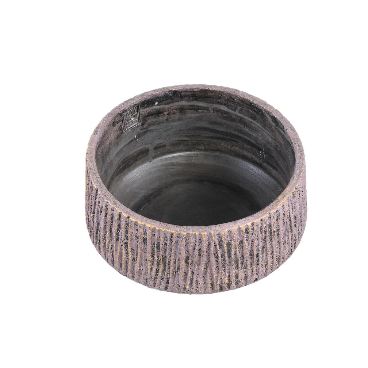 KERZE Holden Violett 30/30/15cm - Lila, Stein (30/15/30cm) - PTMD Collection