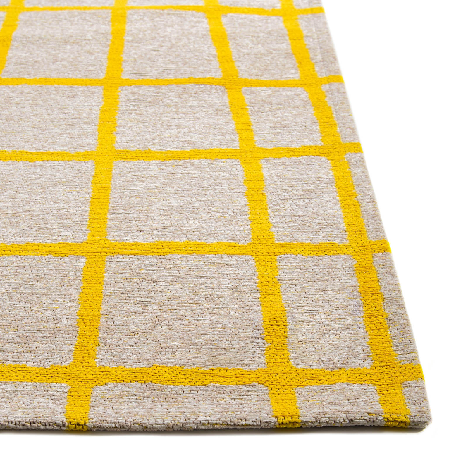 TEPPICH Caro Bright Yellow 170/240 cm - Gelb, Textil (170/240cm) - Lola&Moi