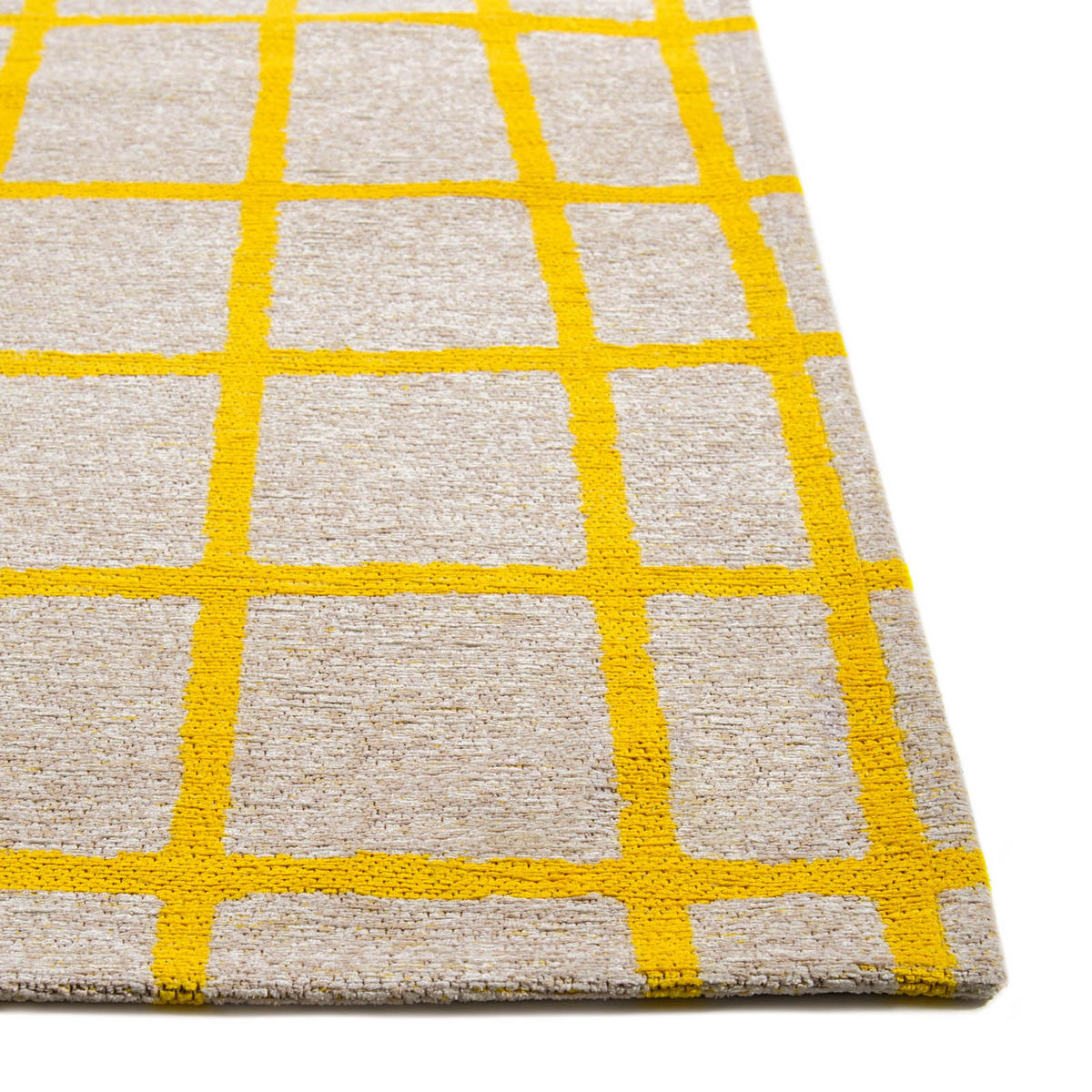 TEPPICH Caro Bright Yellow 200/280 cm - Gelb, Textil (200/280cm) - Lola&Moi