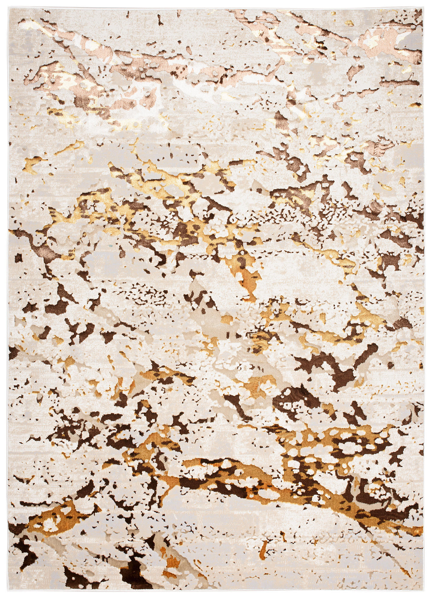 TEPPICH GOLDEN Creme 160/230 cm - Creme, Kunststoff (160/230cm) - Tapiso
