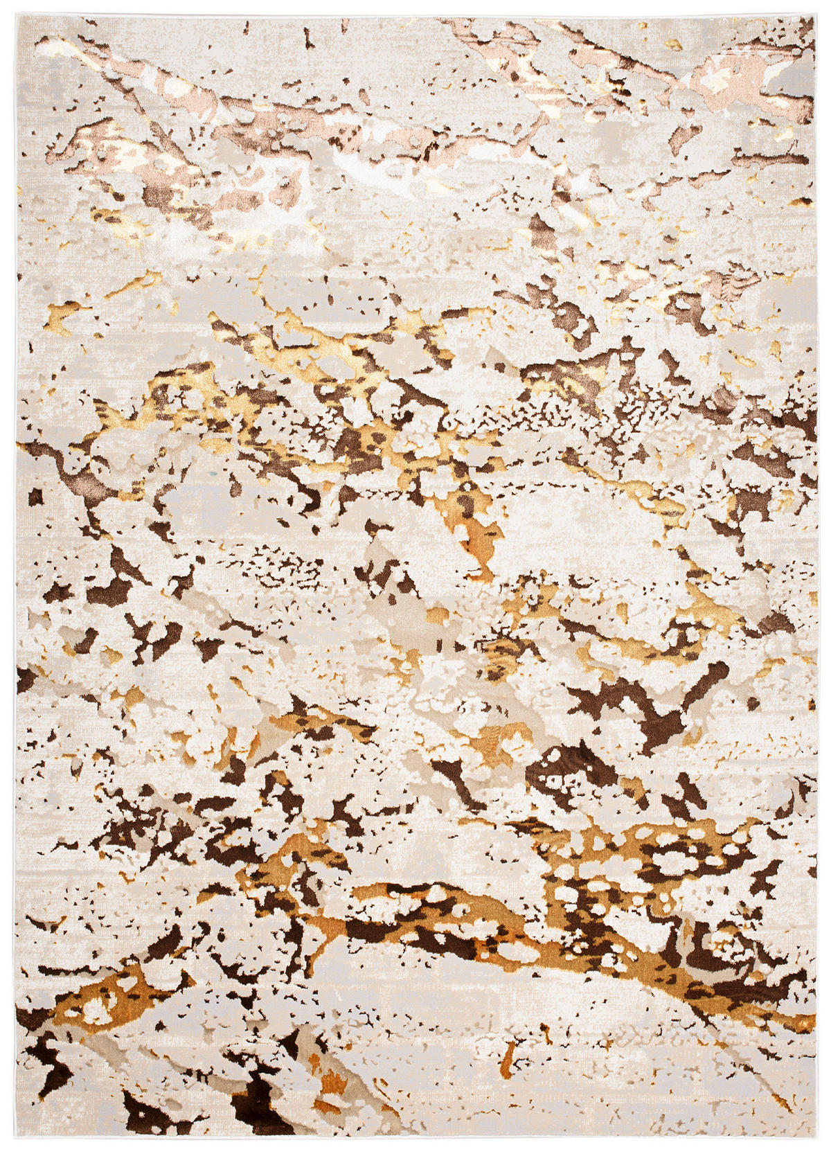 TEPPICH GOLDEN Creme 160/230 cm - Creme, Kunststoff (160/230cm) - Tapiso