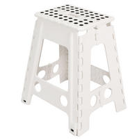 KLAPPHOCKER, 29x22x45 cm, 100% Kunststoff, Weiß - Weiß, Kunststoff (29/45/22cm) - Zollner