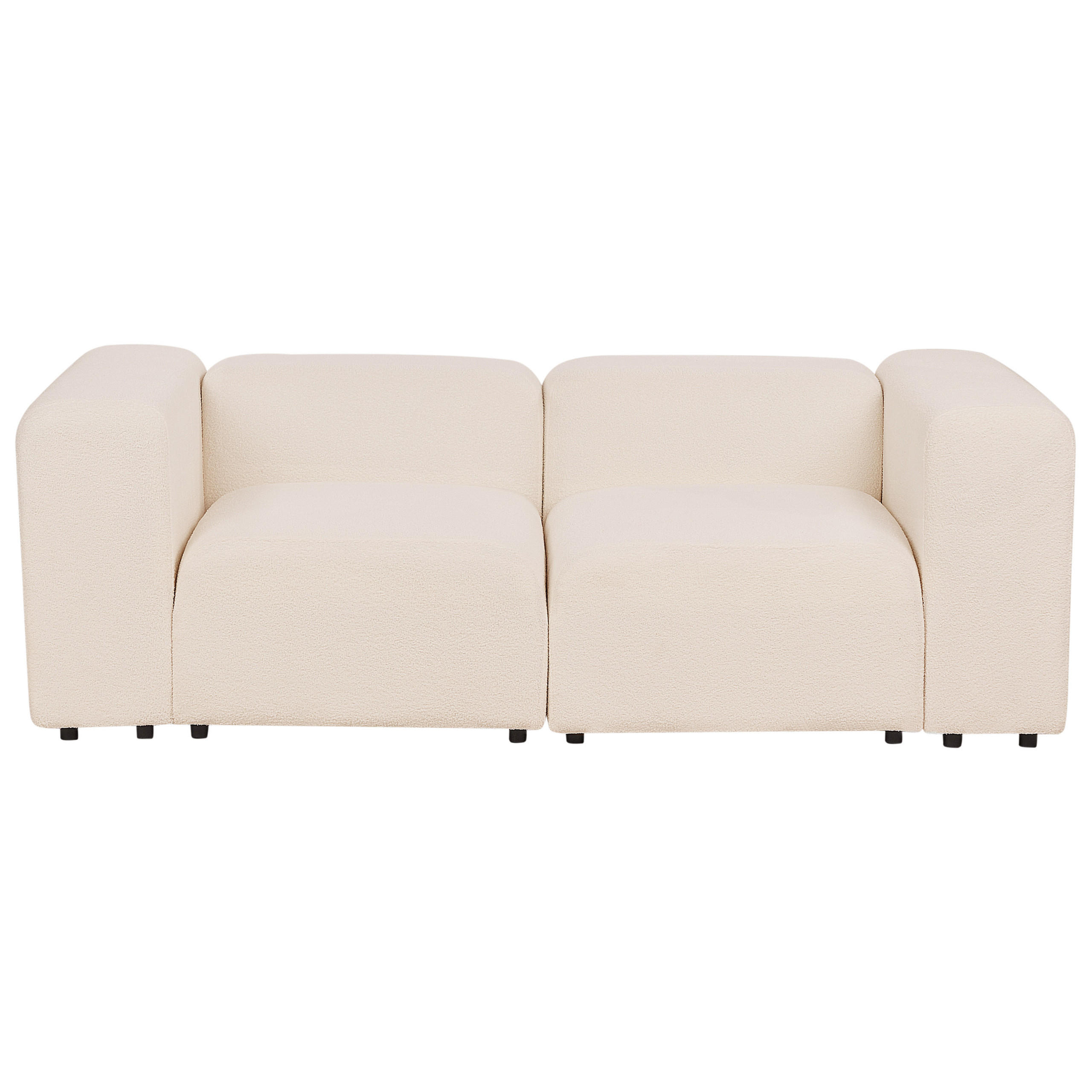 2-SITZER-SOFA Bouclé hellbeige Falsterbo - Beige, Textil (204/70/105cm) - Beliani