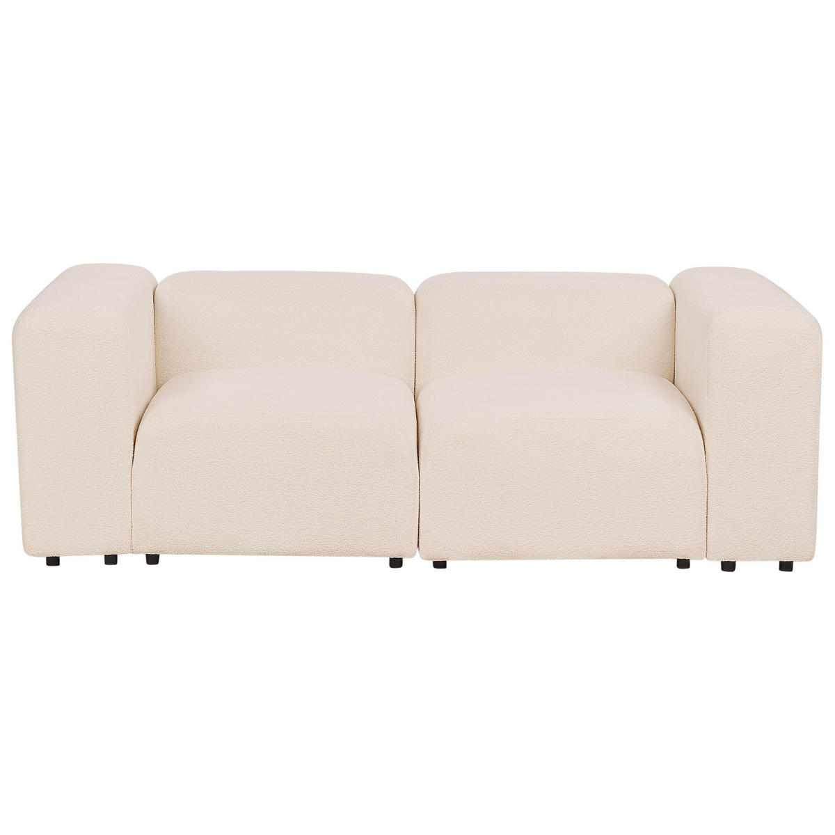2-SITZER-SOFA Bouclé hellbeige Falsterbo - Beige, Textil (204/70/105cm) - Beliani