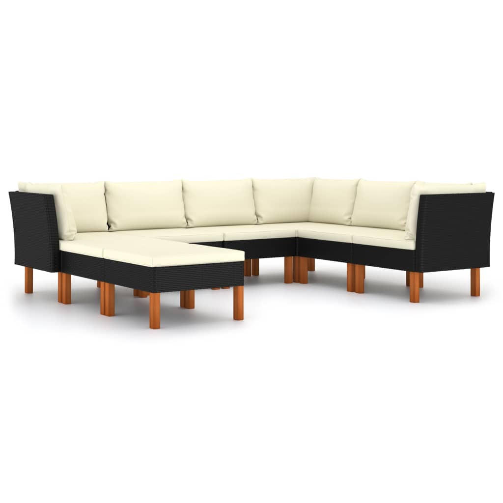 GARTENSET Reeves 8-teilig - Schwarz, Metall - Nettlife
