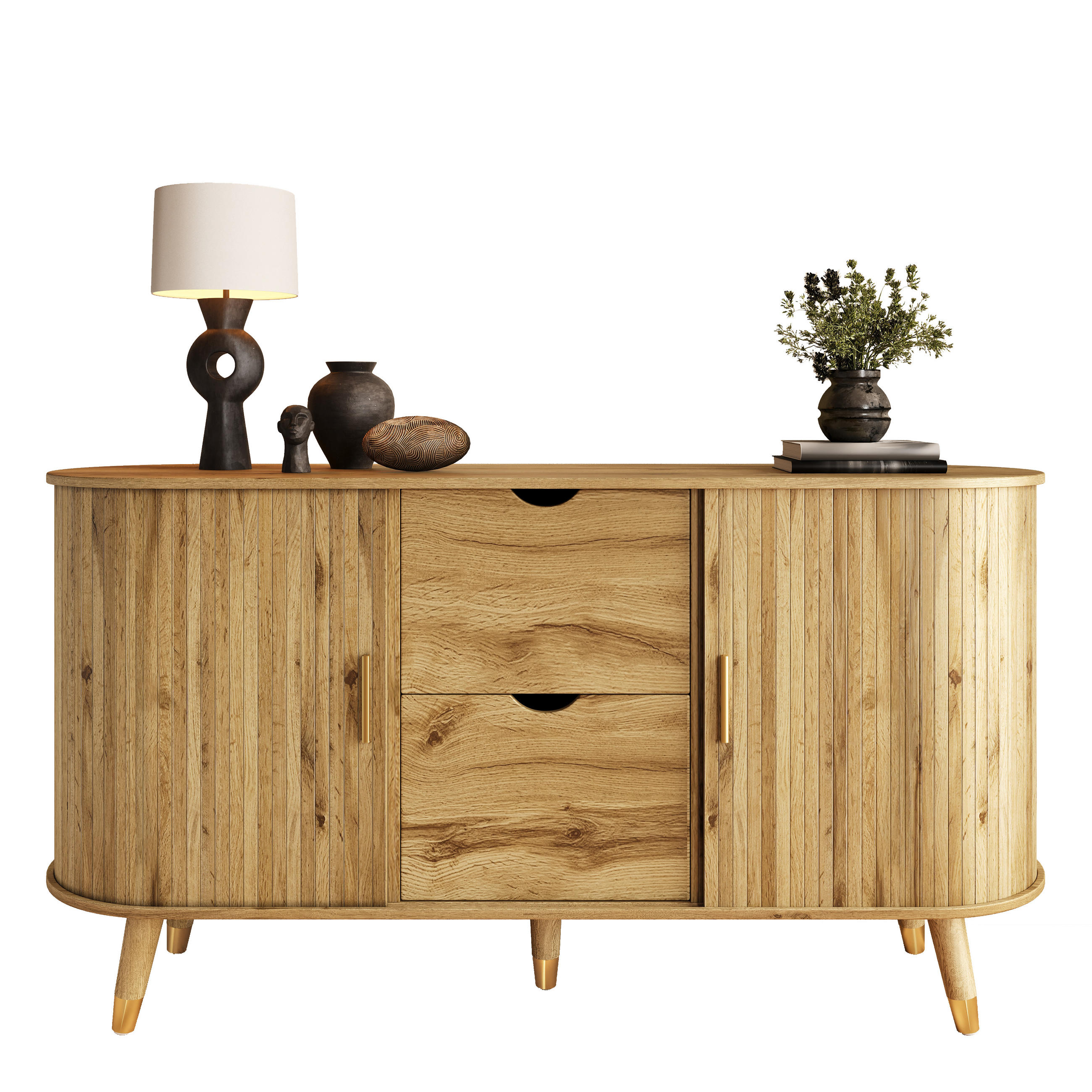 Flieks Sideboard Natur 140x79.5x40 cm