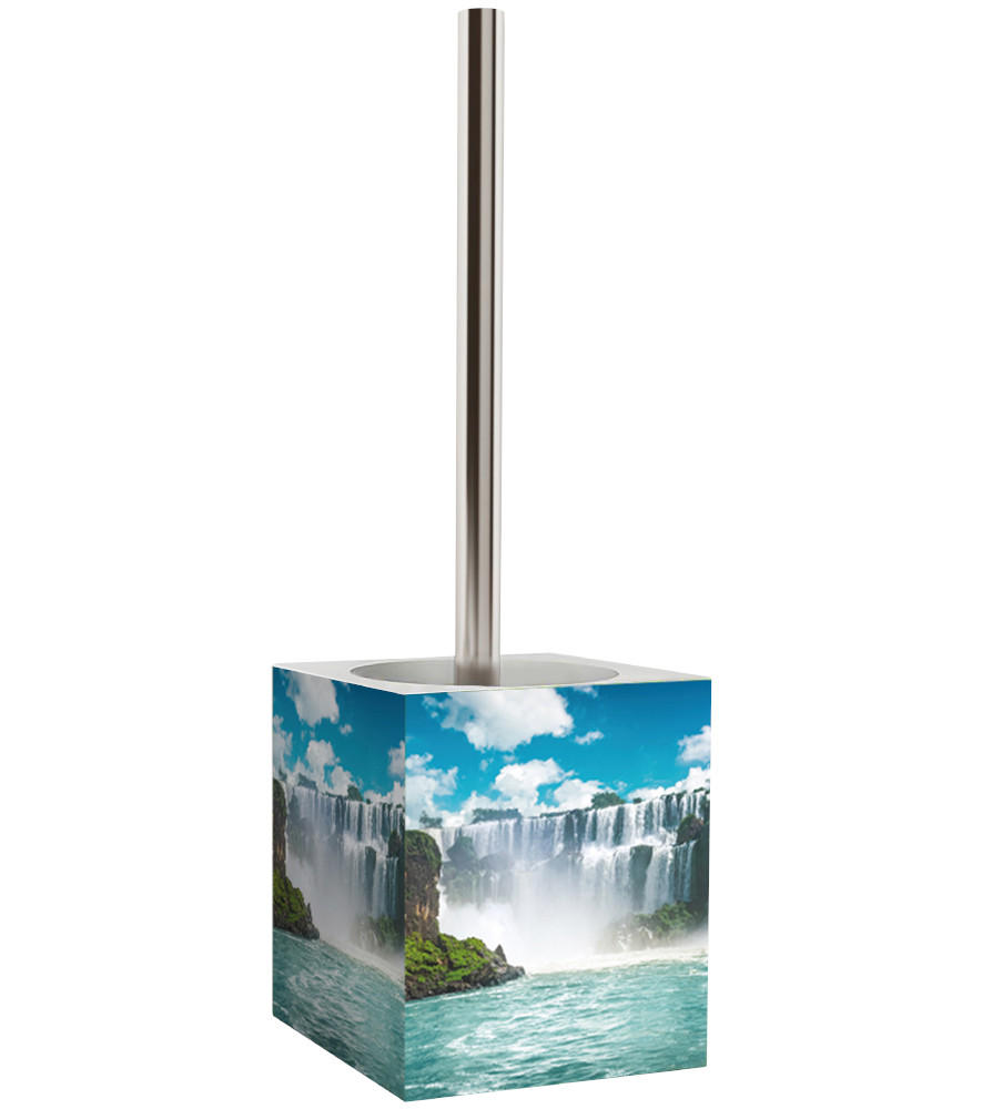 Sanilo Wc-Bürste Blau, Türkis, Weiß, Hellgrün 10x37x10 cm