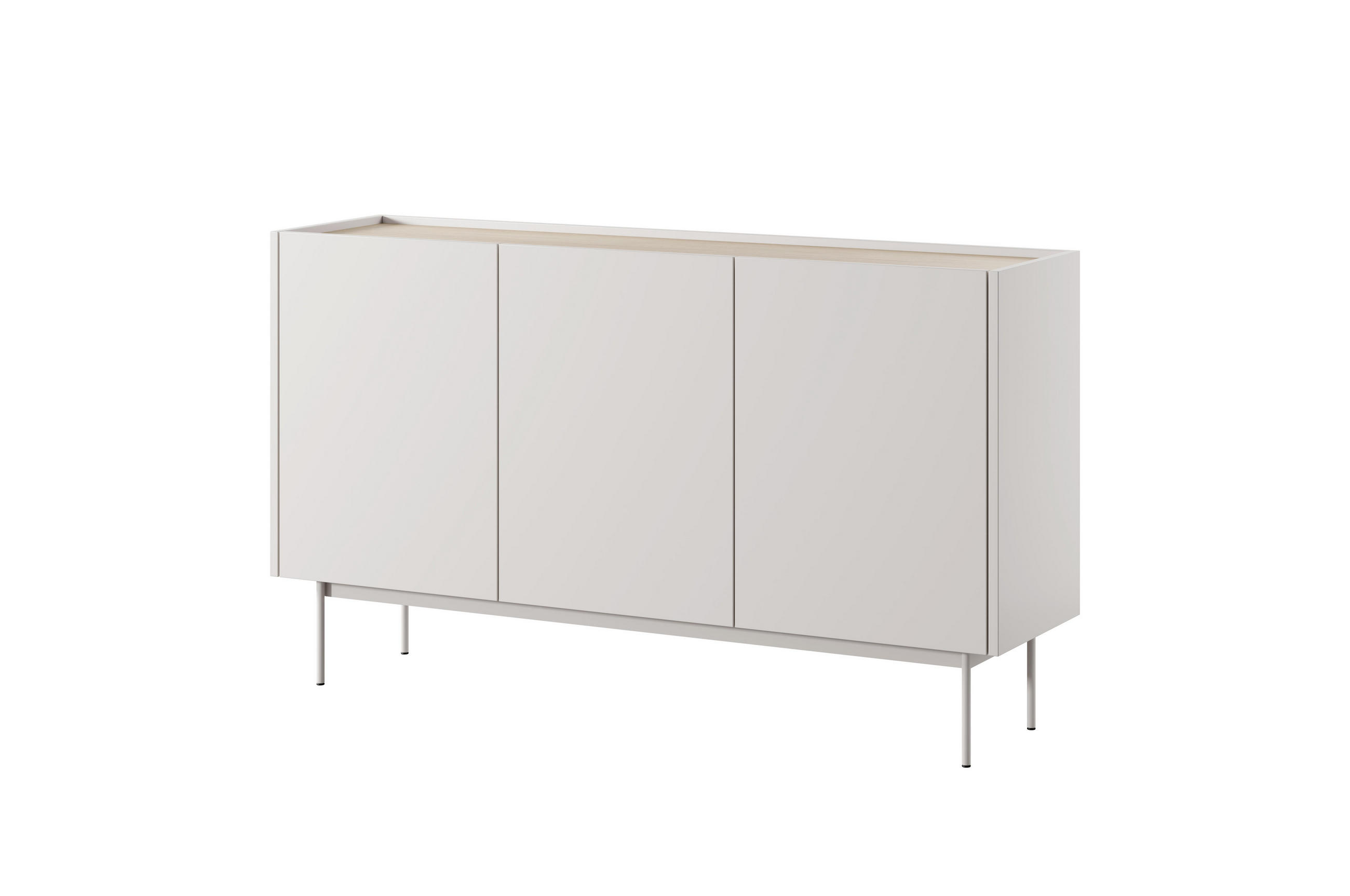SIDEBOARD BEIGE - Beige, Holzwerkstoff (144/83/37cm) - FURNLUX