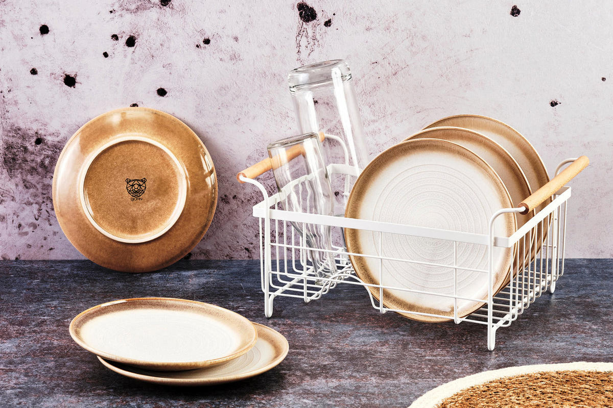 TELLER Cosmos Ø21,5cm - 6er-Set - Crème - Beige, Keramik (21.5cm) - Björn