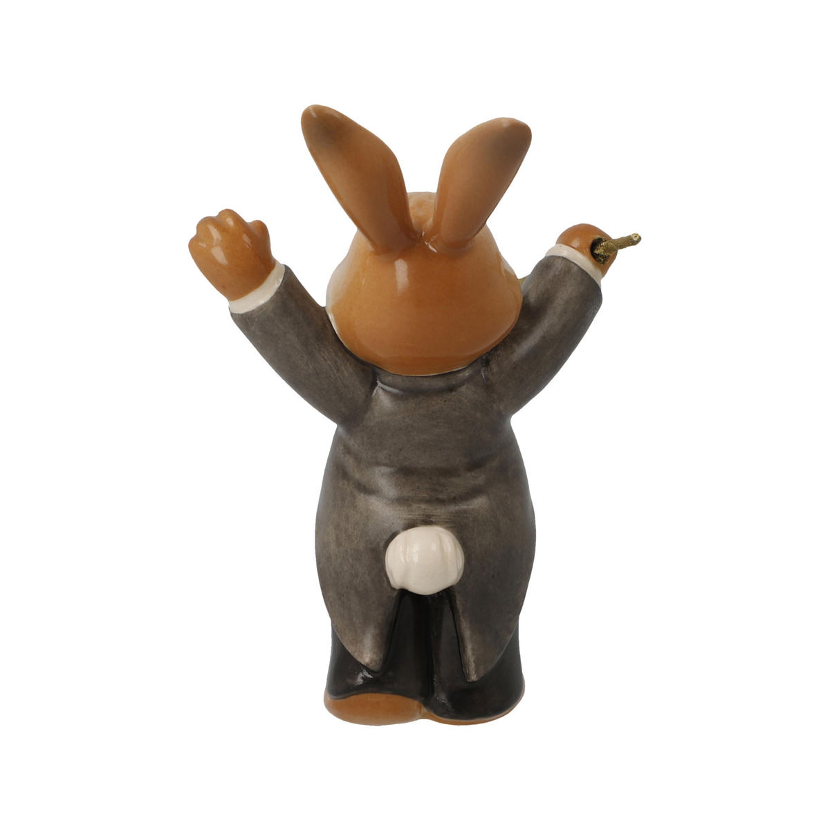 DEKOTIER Hase Genial Dirigent, Steingut, Bunt, 8 cm - Multicolor, Keramik (4.5/8/5.5cm) - Goebel