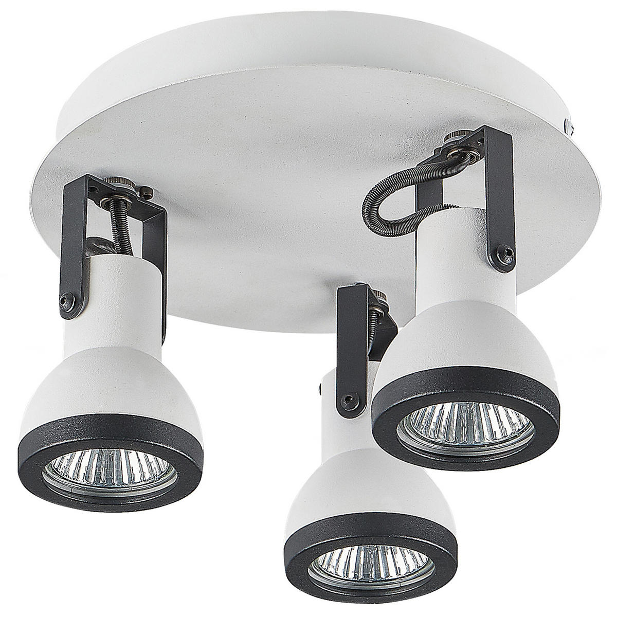 DECKENLEUCHTE Baro 21/21/12 cm - Weiß, Metall (21/21/12cm) - Beliani