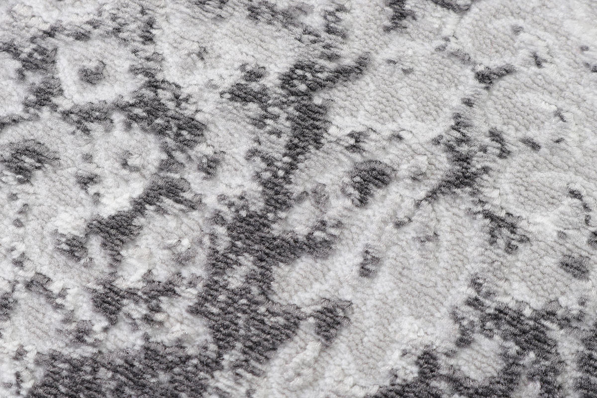 TEPPICH SKY Hellgrau 100/100 cm - Hellgrau, Textil (100/100cm) - Tapiso