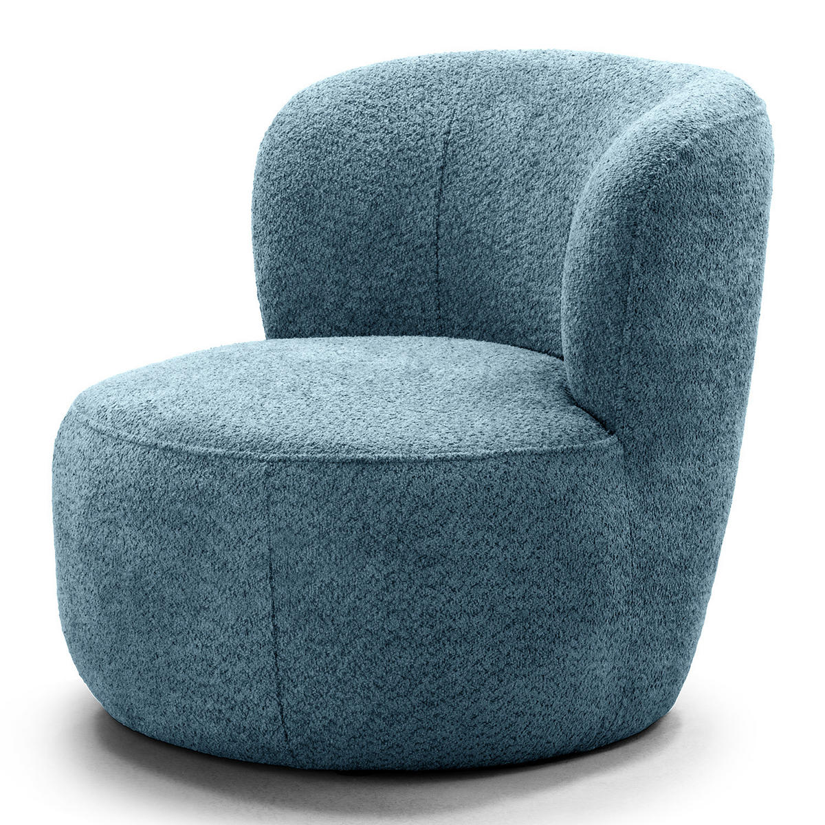 SESSEL - Schwarz/Hellblau, Kunststoff/Textil (78/75/84cm) - home24