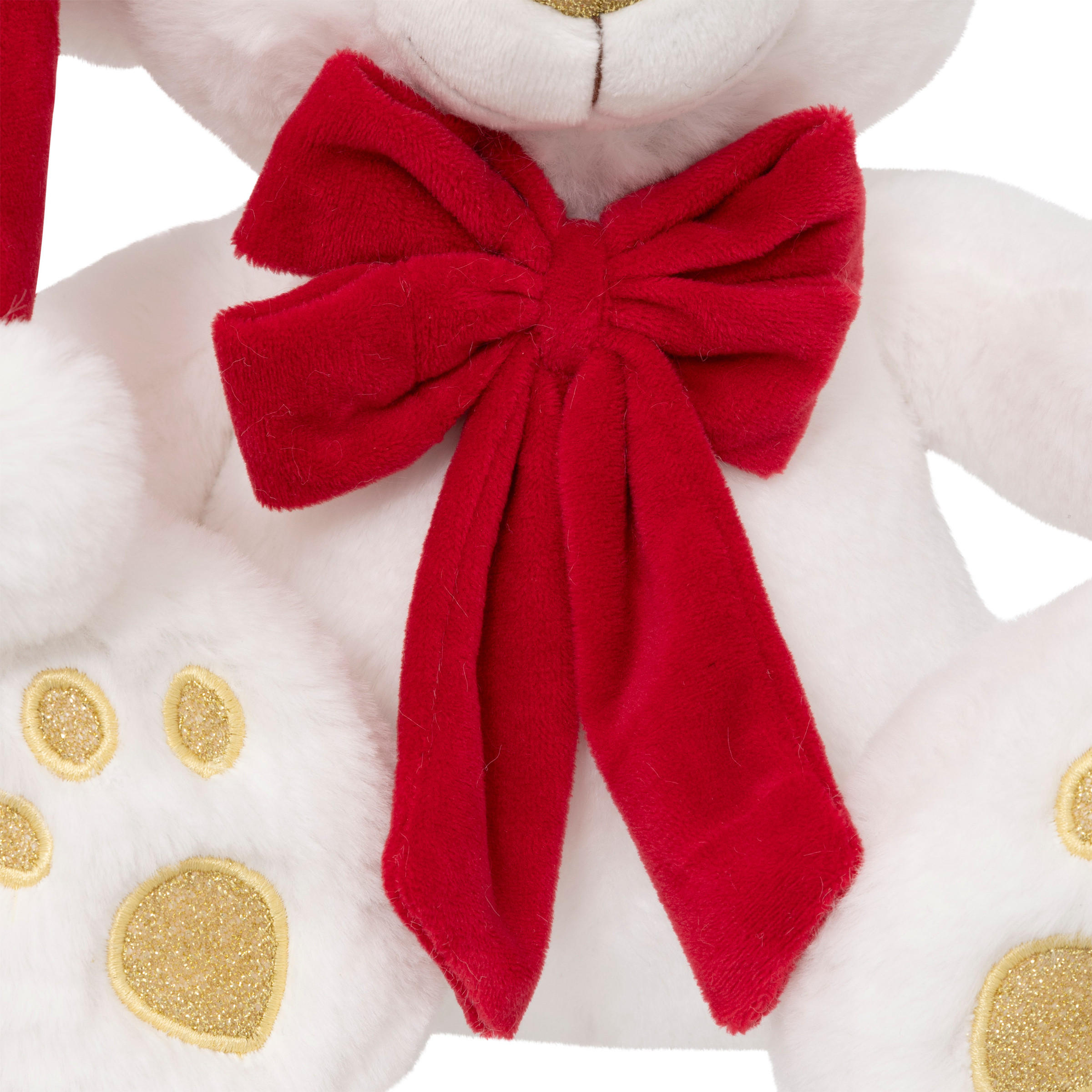 STOFFBÄR mit Weihnachtsmütze 25 cm - Weiß, Textil (22/34/26cm) - Atmosphera Createur d´interieur