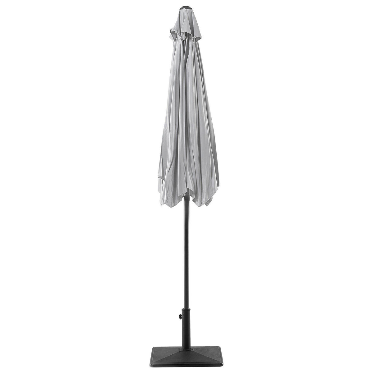 SONNENSCHIRM 270 cm hellgrau Varese - Hellgrau, Textil (270/270cm) - Beliani