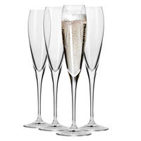 SEKTGLÄSER Perla, 4er-Set, 170 ml - Transparent, Glas (0.17L) - Krosno Glass