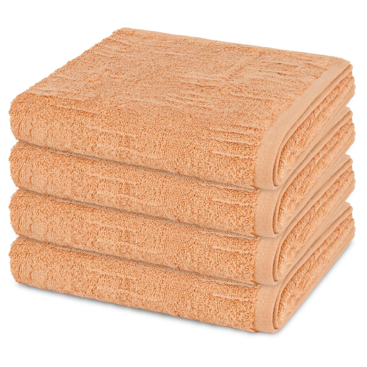 HANDTUCH Premium 4er-Set - Orange, Textil (50/100cm) - Ross