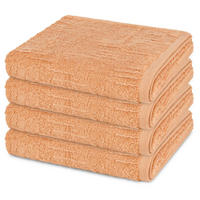 HANDTUCH Premium 4er-Set - Orange, Textil (50/100cm) - Ross