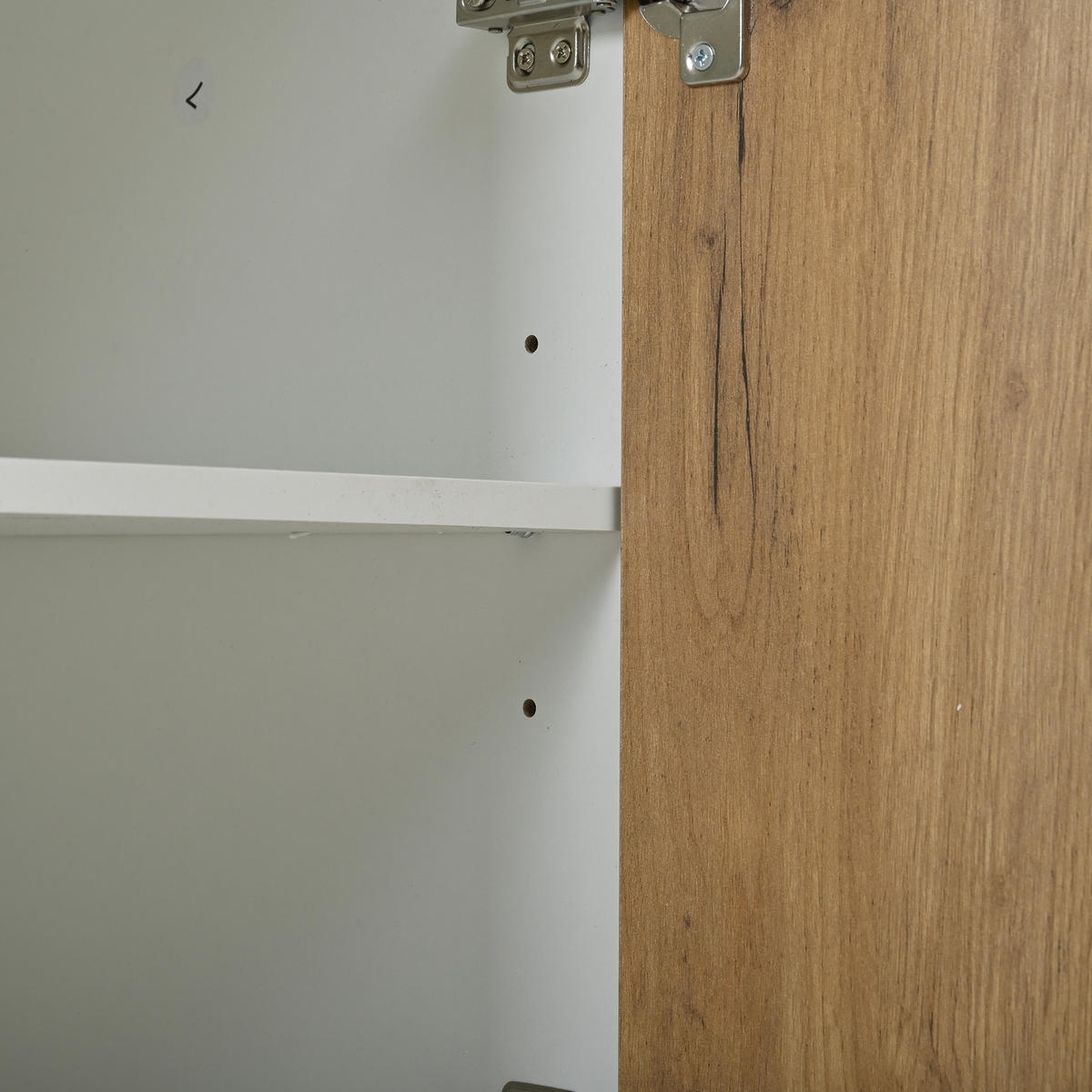 SCHUHSCHRANK aus Spanplatte 85x36x85cm in Weiß mit 5-teiligem Flurset - Weiß, Holzwerkstoff (85/85/36cm) - Modfu