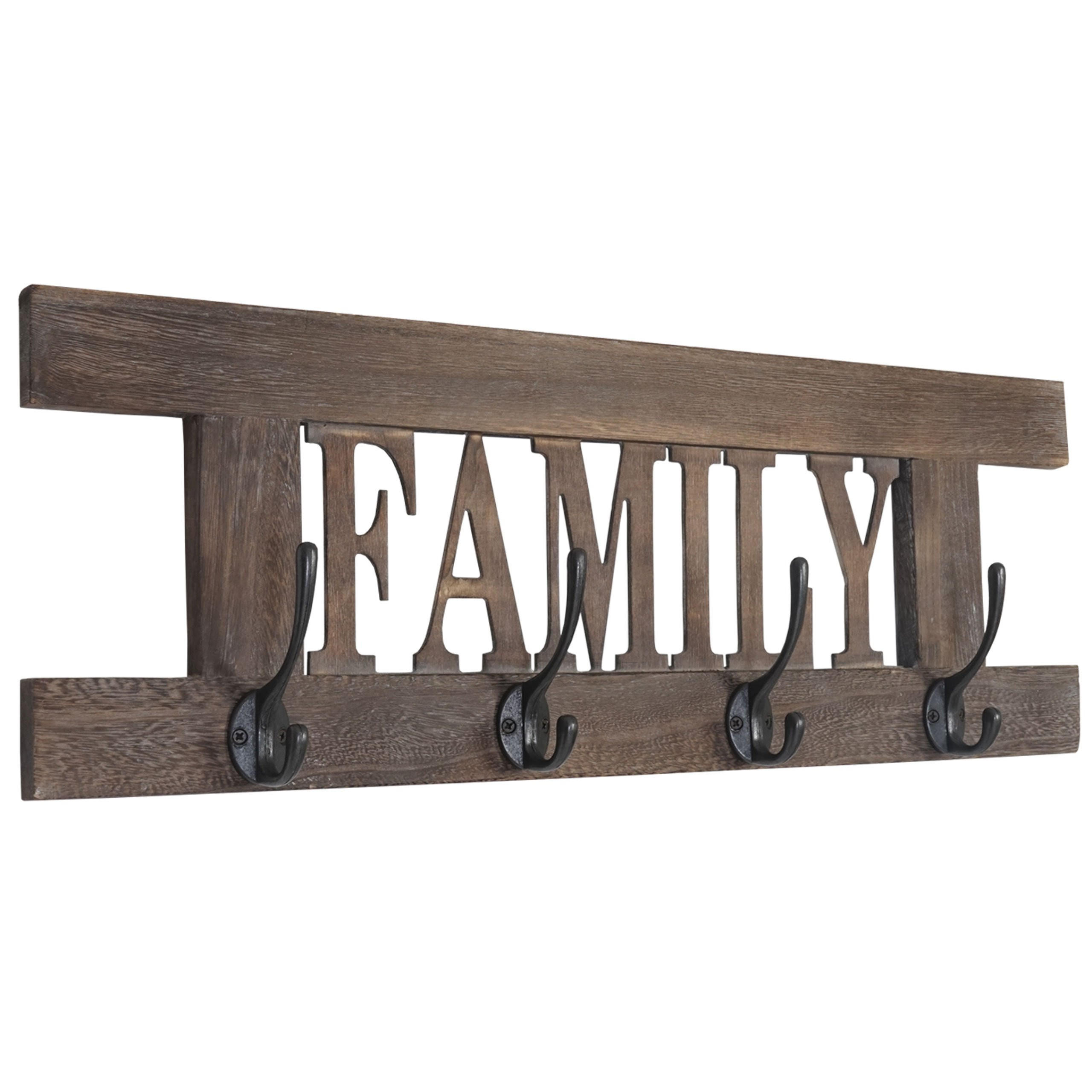 VÄGGGARDEROB FAMILY I SHABBY-LOOK, brun 21/60/2 cm