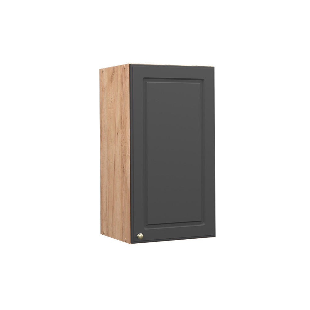 HÄNGESCHRANK Fame-Line Anthrazit-Gold 40 cm - Honigeiche/Anthrazit, Holzwerkstoff (40/72/34.1cm) - Vicco