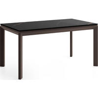 ESSTISCH Elan rechteckig ausziehbar verlängerbar mit Braunen Metallbeinen, Schwarz Marmor Kupfer 180-270/90/76 cm - Braun/Kupferfarben, Holzwerkstoff/Metall (90/270/76cm) - WFL GROUP
