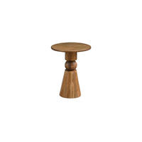 BEISTELLTISCH SORRENTO, Mango Massivholz, Ø 35 x 45 cm - Braun, Mangoholz/Holz (35/35/45cm) - KADIMA DESIGN