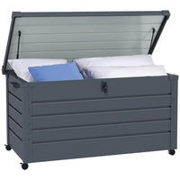 KISSENBOX DE-18675 311 L mit Gasfeder und Rollen Grau - Dunkelgrau, Metall (62/66/120cm) - ComfortXL