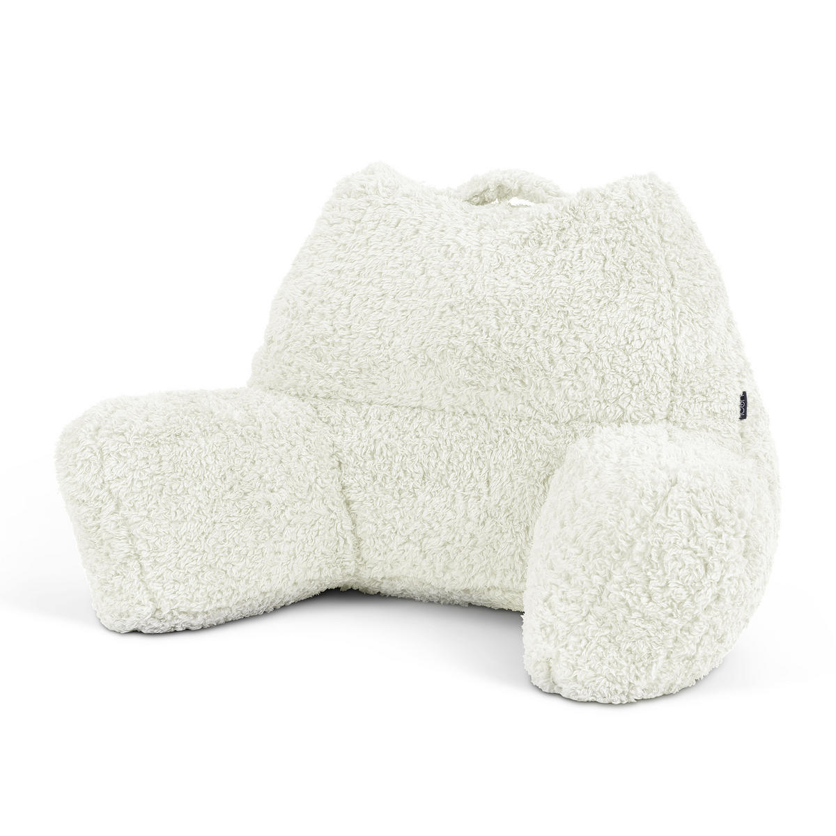 RÜCKENLEHNE Lesekissen Teddybär - Weiß, Textil (74/63cm) - icon