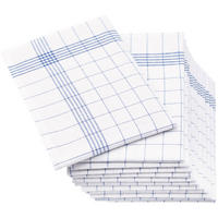 GESCHIRRTÜCHER, 12er-Set, 50x70 cm, 50% Baumwolle, 50% Leinen, Blau - Blau, Textil (50/70cm) - Zollner