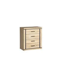 KOMMODE Dallas D-4 Eiche Sonoma - Sonoma Eiche, Holzwerkstoff (80.5/91/45cm)