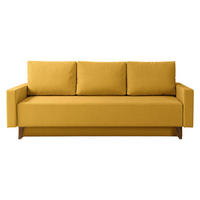 SCHLAFSOFA Oviedo - Gelb, Holz/Kunststoff (215/86/95cm) - MIRJAN24