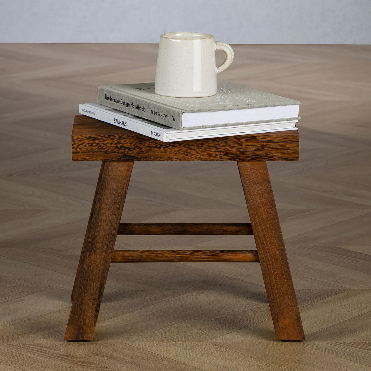 HOCKER ROSAL dunkelbraun - Dunkelbraun, Holz (32/30/17cm) - CARO-Möbel