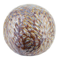 DEKO-KUGEL Saggio Braun 12/12/11 cm Keramik - Braun, Keramik (13/13/12cm) - Mondex