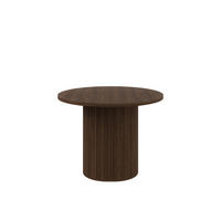 ESSTISCH Olivia ausziehbar 100–188 x 100 x 75 cm mit abgerundeter Tischplatte und Lamellenfuß, dunkelbraun - Dunkelbraun, Metall (100/100/75cm) - Margaret Hadas24