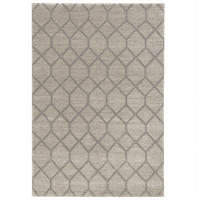 VENEZIA LUXUS DESIGNER TEPPICH RAUTEN - Grau, Textil (200/290cm) - Pergamon