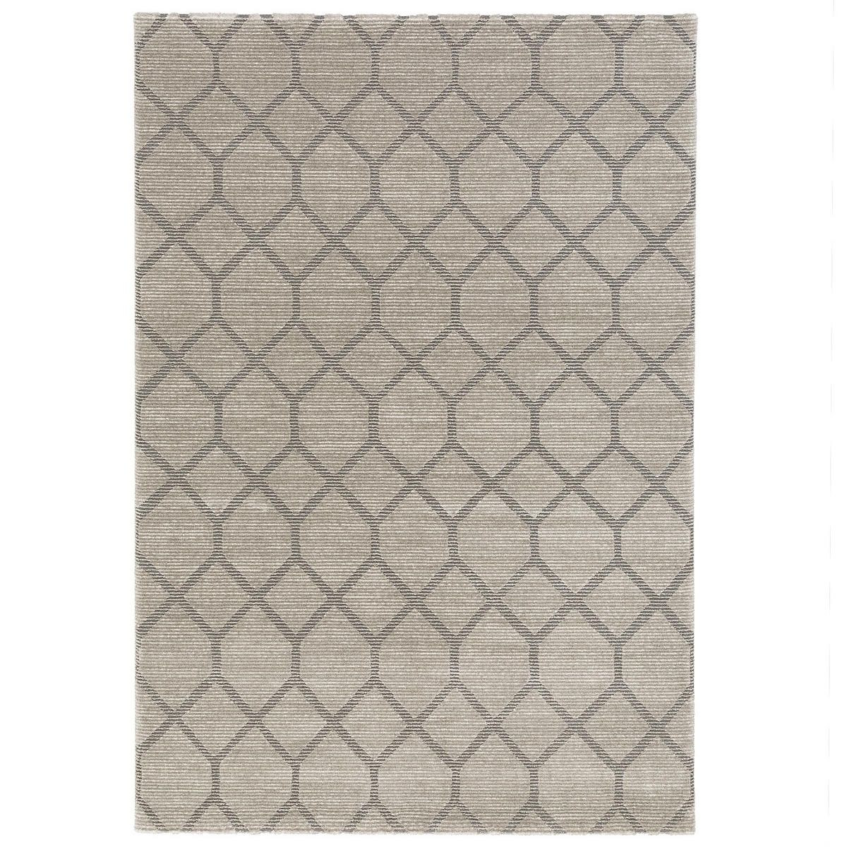 VENEZIA LUXUS DESIGNER TEPPICH RAUTEN - Grau, Textil (200/290cm) - Pergamon