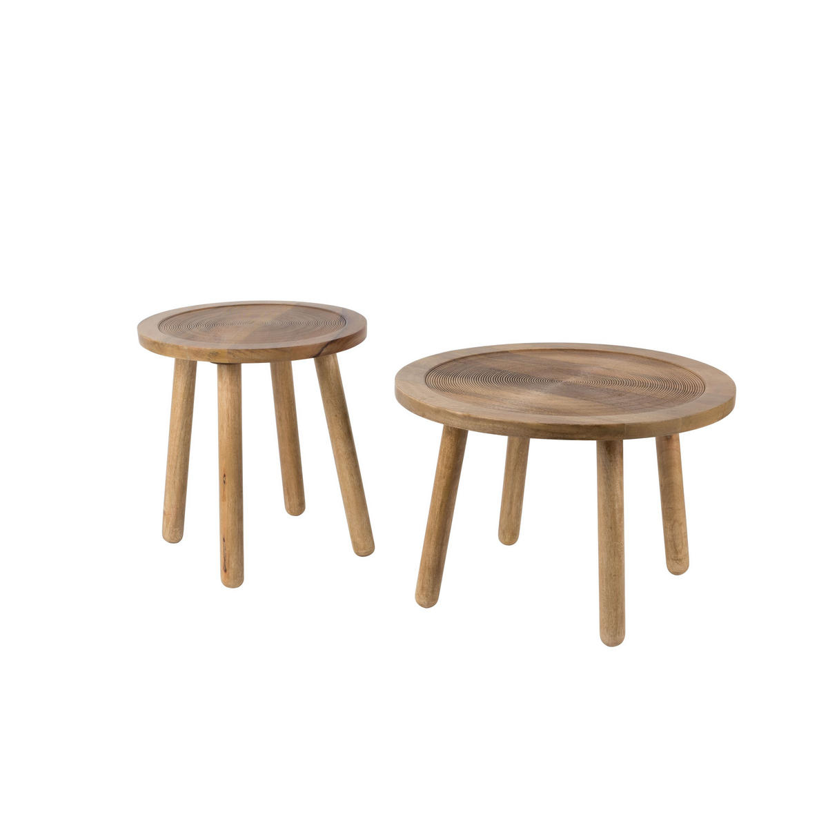 BEISTELLTISCH Dendron 43 cm - Braun, Holz (43/43/45cm) - Zuiver
