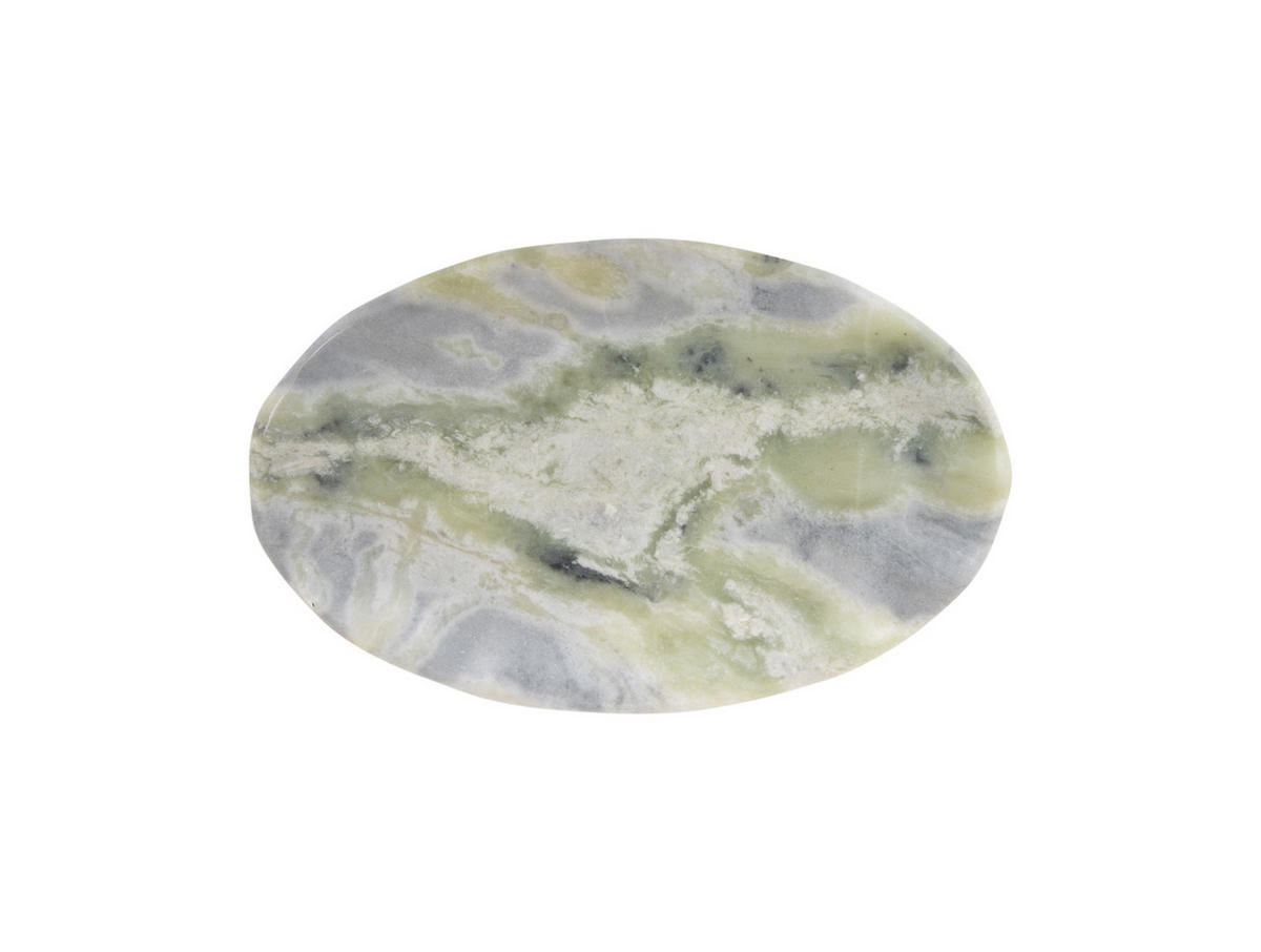 TABLETT Waved Oval Groot - Himalaya groen Grün 40/25/3 cm - Grün, Stein (25/3/40cm) - Present Time