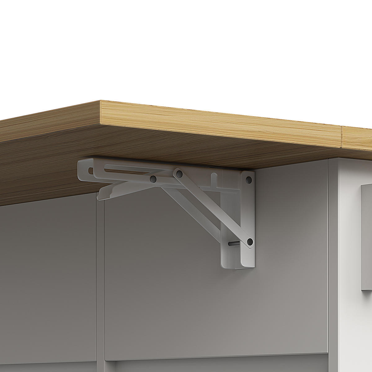 KÜCHENWAGEN 104x39.5x91.5cm Weiß mit 3 Schubladen & Weinrutsche - Weiß, Holzwerkstoff (104/91.5/39.5cm) - Modfu